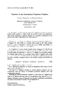 Cover page: Solution of the contractive projection problem
