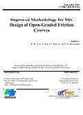 Cover page: Improved Methodology for Mix Design of Open-Graded Friction Courses
