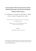 Cover page: Genome analysis of Elusimicrobium minutum, the first cultivated representative of the Elusimicrobia phylum (formerly Termite Group 1)