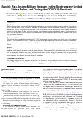 Cover page: Suicide Risk Among Military Veterans in the Southwestern United States Before and During the COVID-19 Pandemic