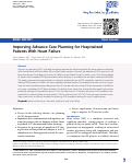 Cover page: Improving Advance Care Planning for Hospitalized Patients With Heart Failure.