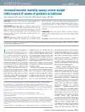 Cover page: Increased neonatal mortality among normal-weight births beyond 41 weeks of gestation in California.