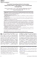 Cover page: Paricalcitol Versus Ergocalciferol for Secondary Hyperparathyroidism in CKD Stages 3 and 4: A Randomized Controlled Trial