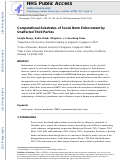 Cover page: Computational substrates of social norm enforcement by unaffected third parties