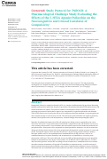 Cover page: Study Protocol for PsilOCD: A Pharmacological Challenge Study Evaluating the Effects of the 5-HT2A Agonist Psilocybin on the Neurocognitive and Clinical Correlates of Compulsivity.