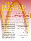 Cover page: The Use of Color in Marketing: Colors and their Physiological and Psychological Implications