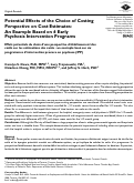 Cover page: Potential Effects of the Choice of Costing Perspective on Cost Estimates