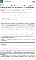 Cover page: Single Molecule Bioelectronics and Their Application to Amplification-Free Measurement of DNA Lengths
