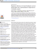 Cover page: Bayesian inference of state feedback control parameters for fo perturbation responses in cerebellar ataxia