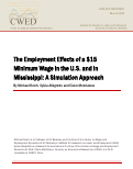 Cover page of The Employment Effects of a $15 Minimum Wage in the U.S. and in Mississippi: A Simulation Approach