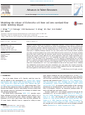 Cover page: Modeling the release of Escherichia coli from soil into overland flow under raindrop impact