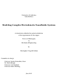 Cover page: Modeling Complex Electrokinetic Nanofluidic Systems