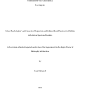 Cover page: School Psychologists’ and Counselors’ Perspectives on Evidence-Based Practices for Children with Autism Spectrum Disorders