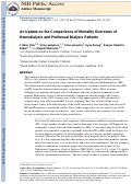 Cover page: An Update on the Comparisons of Mortality Outcomes of Hemodialysis and Peritoneal Dialysis Patients