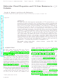 Cover page: Molecular cloud properties and CO line emission in z ≳ 6 galaxies