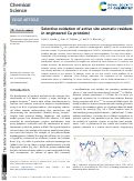 Cover page: Selective oxidation of active site aromatic residues in engineered Cu proteins