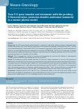 Cover page: Toca 511 gene transfer and treatment with the prodrug, 5-fluorocytosine, promotes durable antitumor immunity in a mouse glioma model.