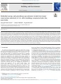 Cover page: Embodied energy and greenhouse gas emission trends from major construction materials of U.S. office buildings constructed after the mid-1940s
