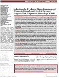Cover page: A Roadmap for Developing Plasma Diagnostic and Prognostic Biomarkers of Cerebral Cavernous Angioma With Symptomatic Hemorrhage (CASH)