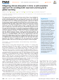 Cover page: Mitigating climate disruption in time: A self-consistent approach for avoiding both near-term and long-term global warming