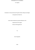 Cover page of Evaluation of a Psychoeducation Program to Reduce Depression Stigma Among Korean Americans