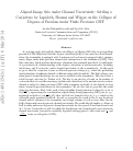 Cover page: Aligned Image Sets Under Channel Uncertainty: Settling Conjectures on the Collapse of Degrees of Freedom Under Finite Precision CSIT