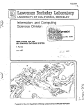 Cover page: USER'S GUIDE FOR THE SSC DRAWINGS DATABASE SYSTEM