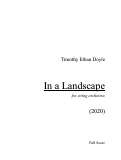 Cover page: In a Landscape