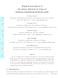 Cover page: Explicit description of the degree function in terms of quantum Lakshmibai-Seshadri paths