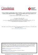 Cover page: Letter by Daniels et al Regarding Article, “Incidence, Causes, and Survival Trends From Cardiovascular-Related Sudden Cardiac Arrest in Children and Young Adults 0 to 35 Years of Age”