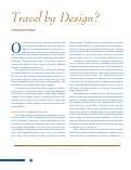 Cover page: Travel By Design?