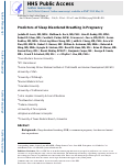 Cover page: Predictors of sleep-disordered breathing in pregnancy