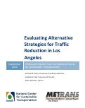 Cover page of Evaluating Alternative Strategies for Traffic Reduction in Los Angeles