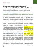 Cover page: Autism in the Balance: Elevated E-I Ratio as a Homeostatic Stabilization of Synaptic Drive