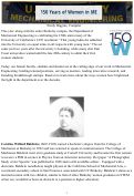 Cover page: 150 Years of Women in Mechanical Engineering