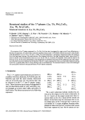 Cover page: Structural studies of the T∗-phases (La, Tb, Pb)2CuO4, (La, Tb, Sr)2CuO4 Structural transition in (La, Tb, Pb)2CuO4