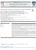 Cover page: ACR-ARS Practice Parameter for the Performance of Proton Beam Therapy