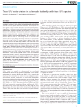 Cover page: True UV color vision in a female butterfly with two UV opsins