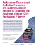 Cover page: Performance Measurement Evaluation Framework and Co-Benefit\/Tradeoff Analysis for Connected and Automated Vehicles (CAV) Applications: A Survey