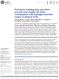 Cover page: First bone-cracking dog coprolites provide new insight into bone consumption in Borophagus and their unique ecological niche.