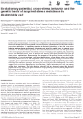 Cover page: Evolutionary potential, cross‐stress behavior and the genetic basis of acquired stress resistance in Escherichia coli