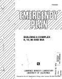 Cover page: Emergency Plan - Building 6 Complex (Buildings 6, 10, 80, and 80A)