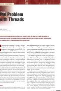 Cover page: The problem with threads