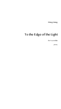 Cover page: To the Edge of the Light