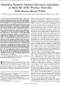 Cover page: Modeling dynamic channel-allocation algorithms in multi-BS TDD wireless networks with Internet-based traffic