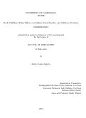 Cover page: Early Childhood Policy Effects on Children, Their Families, and Childcare Providers