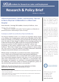 Cover page: Informal Interactions, Gender, and Hierarchy: Barriers to Nurse-Physician Collaboration in a West Coast Hospital