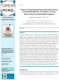 Cover page: Toward Computational-Rationality Approaches to Arbitrating Models of Cognition: A Case Study Using Perceptual Metacognition.