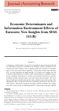 Cover page: Economic Determinants and Information Environment Effects of Earnouts: New Insights from SFAS 141(R)