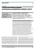 Cover page: Targeted profiling of human extrachromosomal DNA by CRISPR-CATCH